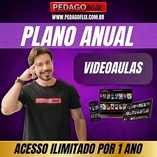 Plano Anual de videoaulas, acesso ilimitado por 1 ano