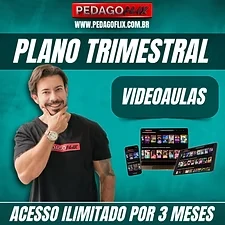 Plano Trimestral de videoaulas, acesso ilimitado por 3 meses