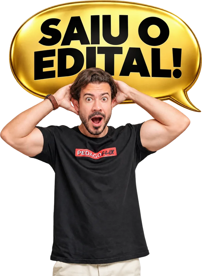 Professor Alonso, da Pedagoflix: saiu o edital!